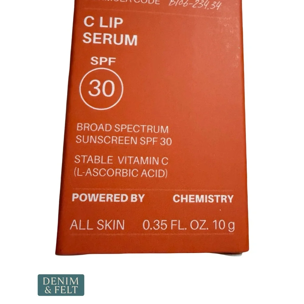 NEW BeautyStat C Lip Serum SPF 30 Butter Beige Vitamin C Mineral Sunscreen